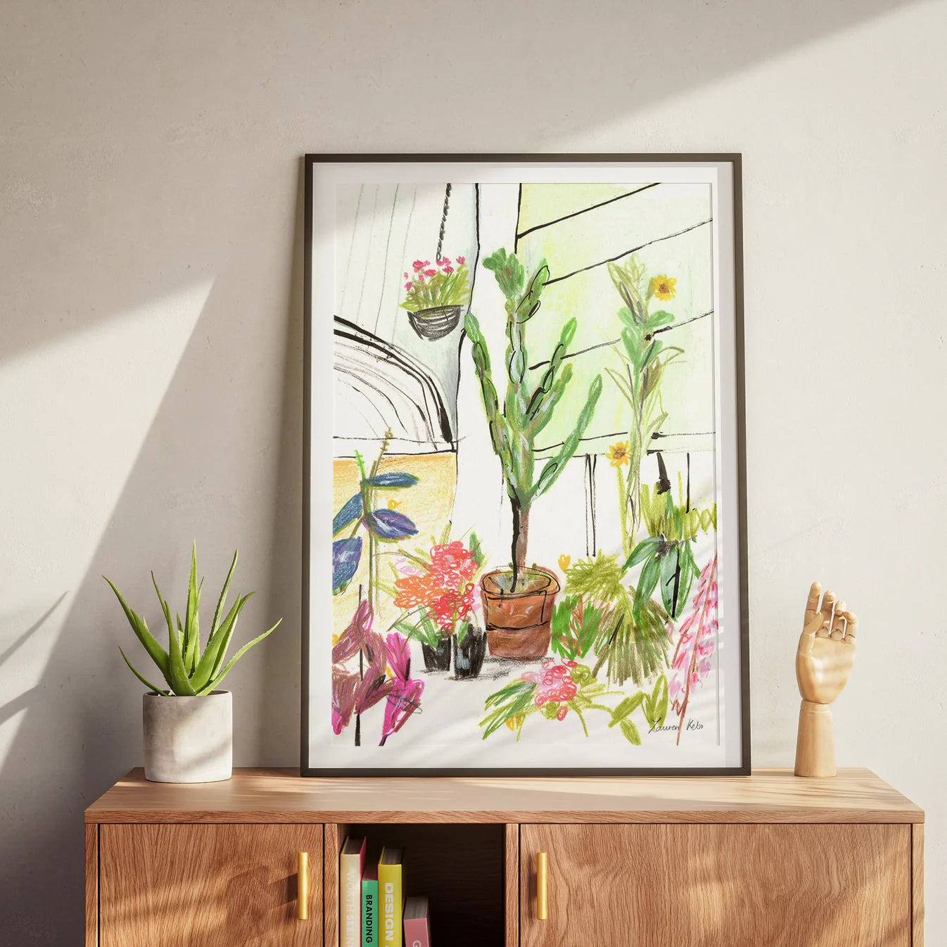 Lauren Kelso Floral Greenhouse Print | A5