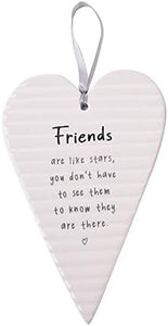 Ceramic Heart Plaque | Friends