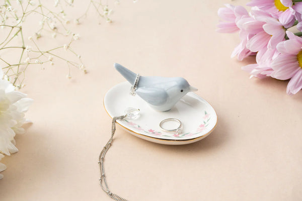 The Flower Market | Bird Ring Holder Dish