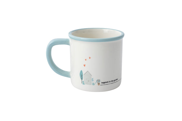 Just Smile 'Happiest In The Garden' Stoneware Mug