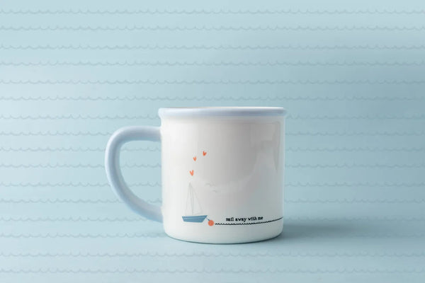 Just Smile 'Sail Away With Me' Stoneware Mug