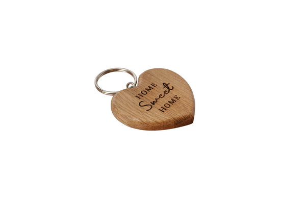 Bramble Farm | 'Home Sweet Home' | Oak Heart Keyring