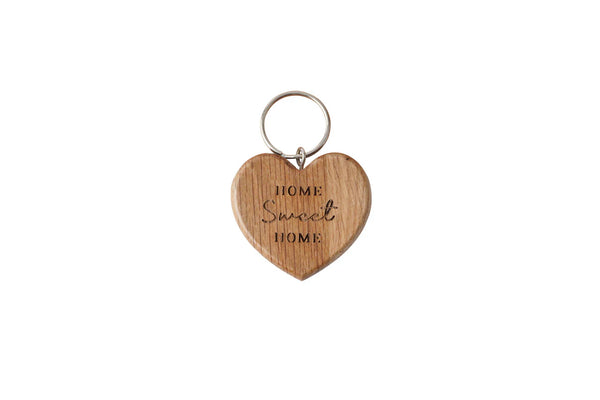 Bramble Farm | 'Home Sweet Home' | Oak Heart Keyring