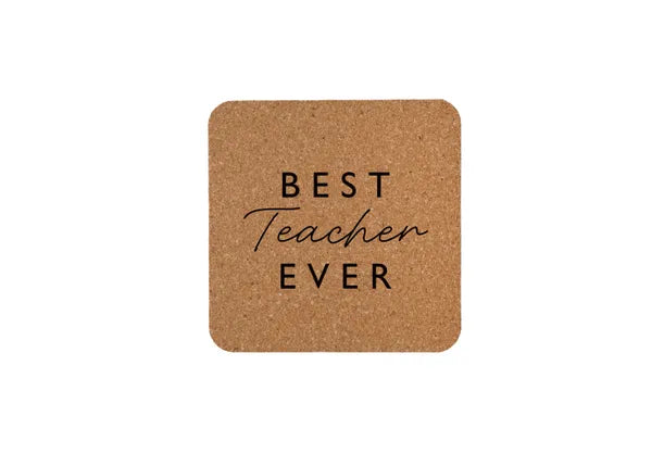 Square Cork Coaster|Best Teacher Ever