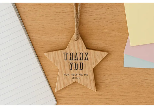 Oak Star Hanger| Thank You For Helping Me Shine
