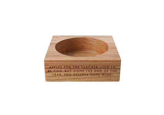 Oak Wine Bottle Holder | Apples For The Teacher