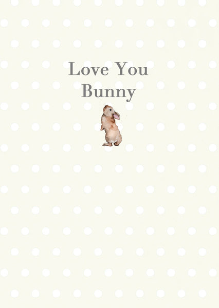 Crumble & Core | A6 Greeting Card with Ceramic Keepsake | Bunny Love You