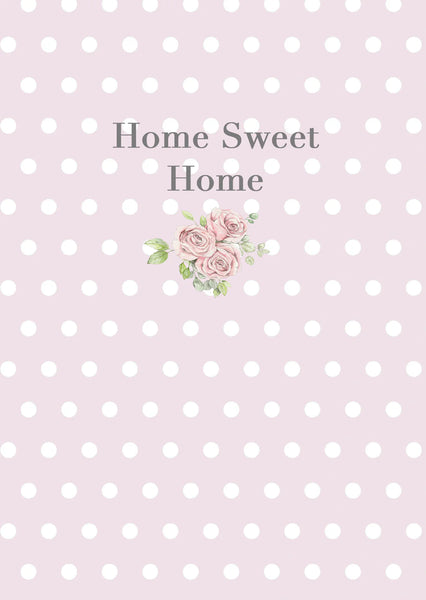 Crumble & Core | A6 Greeting Card with Ceramic Keepsake | Rose Home Sweet Home