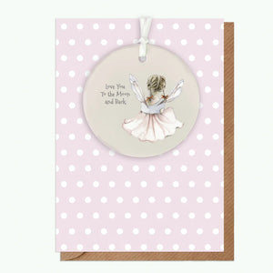 Crumble & Core | A6 Greeting Card with Ceramic Keepsake | Fairy