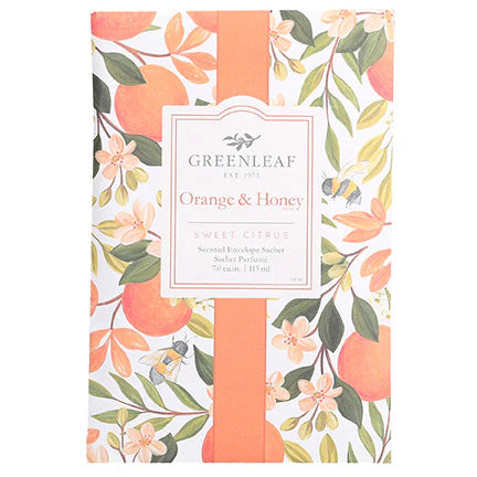 Greenleaf | Scented Sachet | Orange & Honey