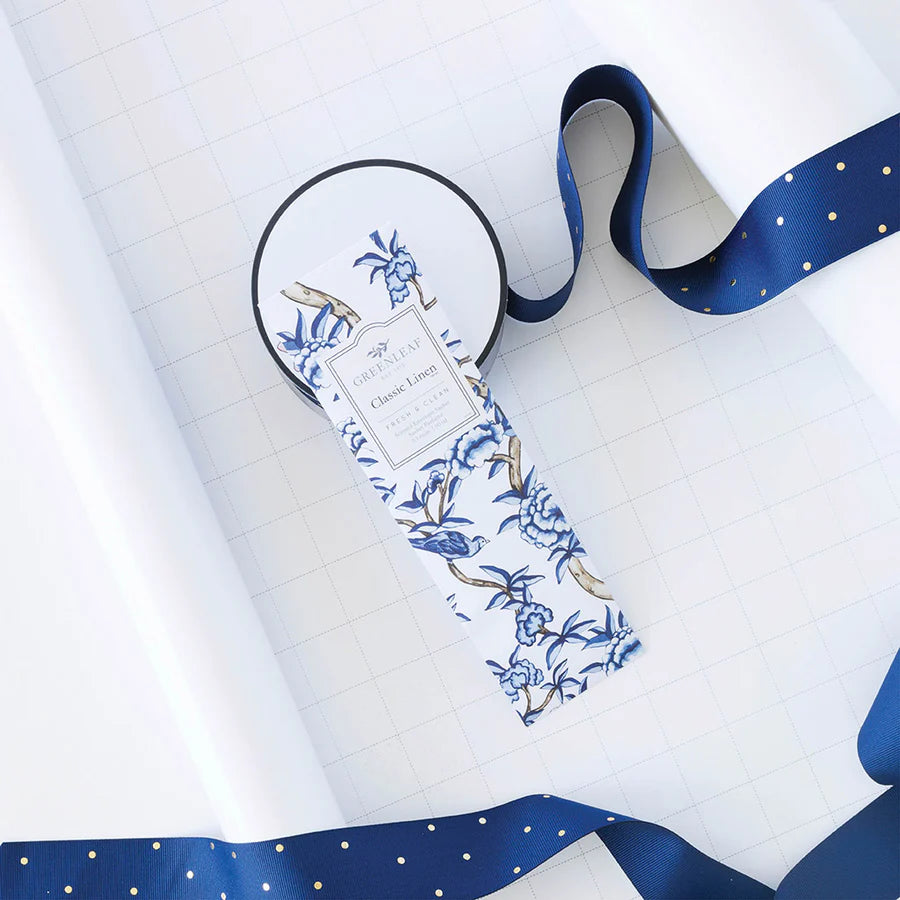 Greenleaf Slim Scented Sachet | Classic Linen