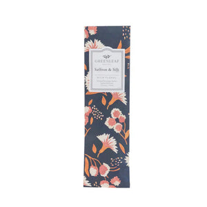 Greenleaf Slim Scented Sachet | Saffron & Silk