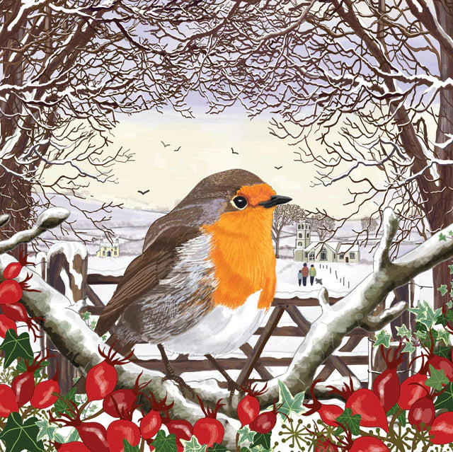 The Robin and New Beginnings | Greeting Card