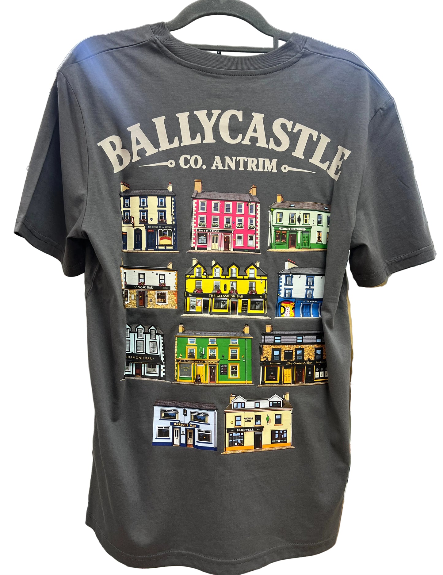 Ballycastle Pubs T-shirt | Grey