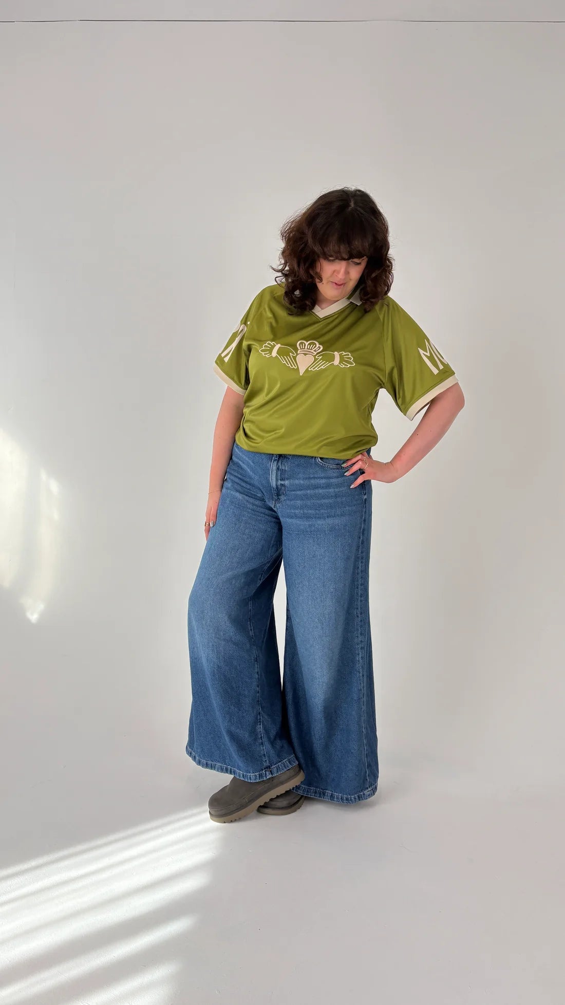 Claddagh Retro Oversized Style Football Jersey | Large