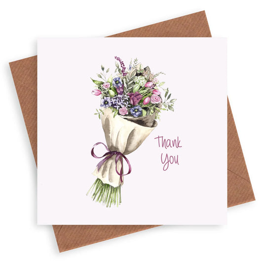 Bunch of Flowers Thank You | Luxury Greeting Card