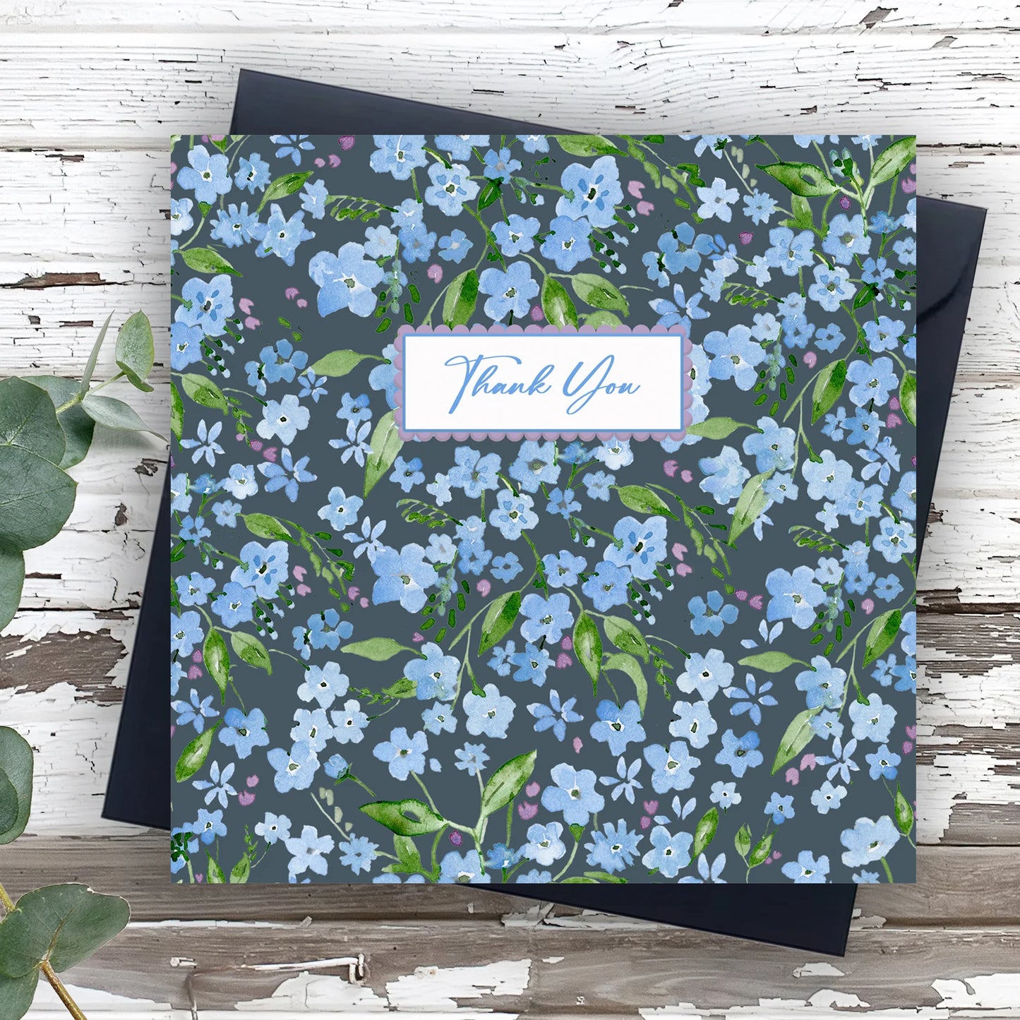 Forget Me Not Thank You | Luxury Greeting Card