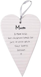 Ceramic Heart Plaque | Mum