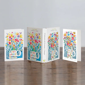 Live Life In Full Bloom + Peace, Love and Friendship | Boxed Set of 10 Note Cards