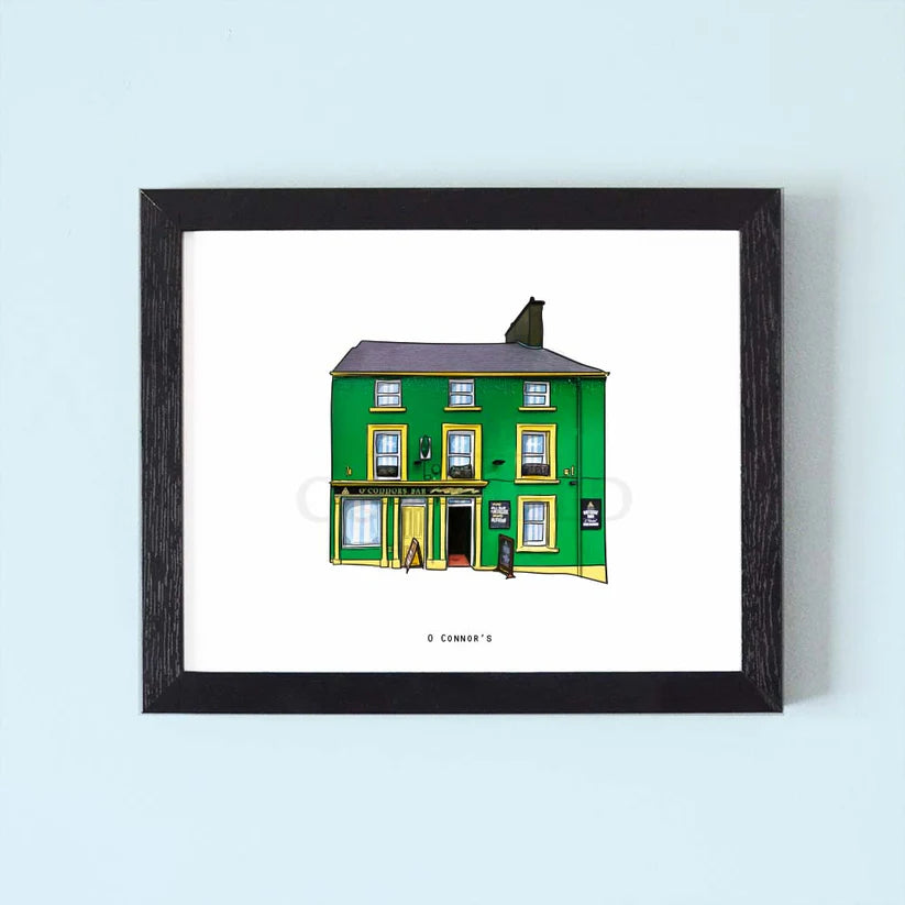 O'Connors | Illustrated Pubs Of Ireland | 8x10 Print