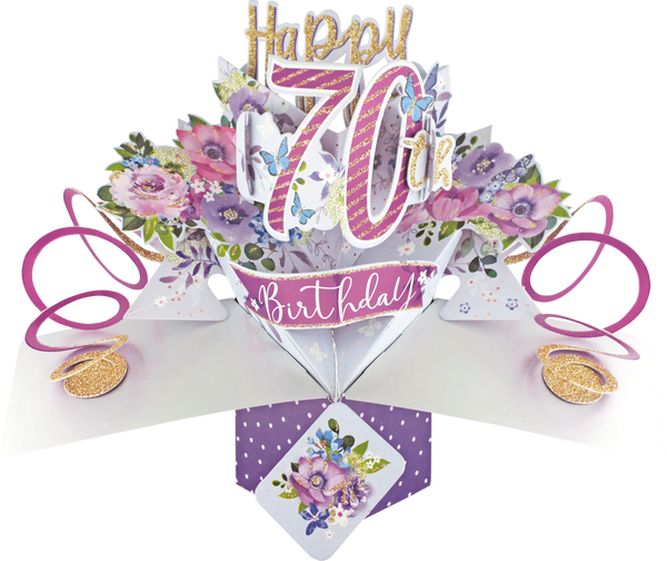 Second Nature Pop Ups | 70th Birthday | Flowers