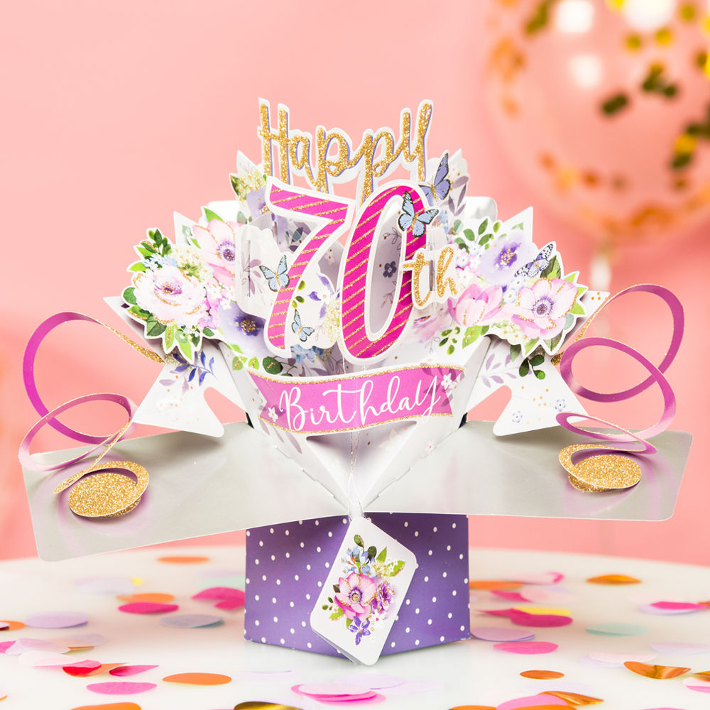 Second Nature Pop Ups | 70th Birthday | Flowers