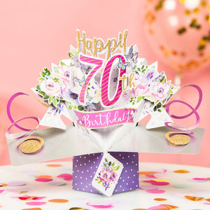 Second Nature Pop Ups | 70th Birthday | Flowers