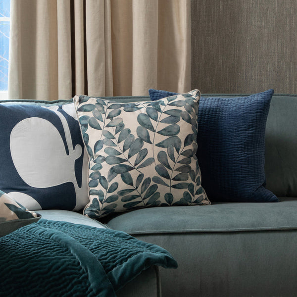 Voyage Maison | Rowan Printed Feather Cushion | River