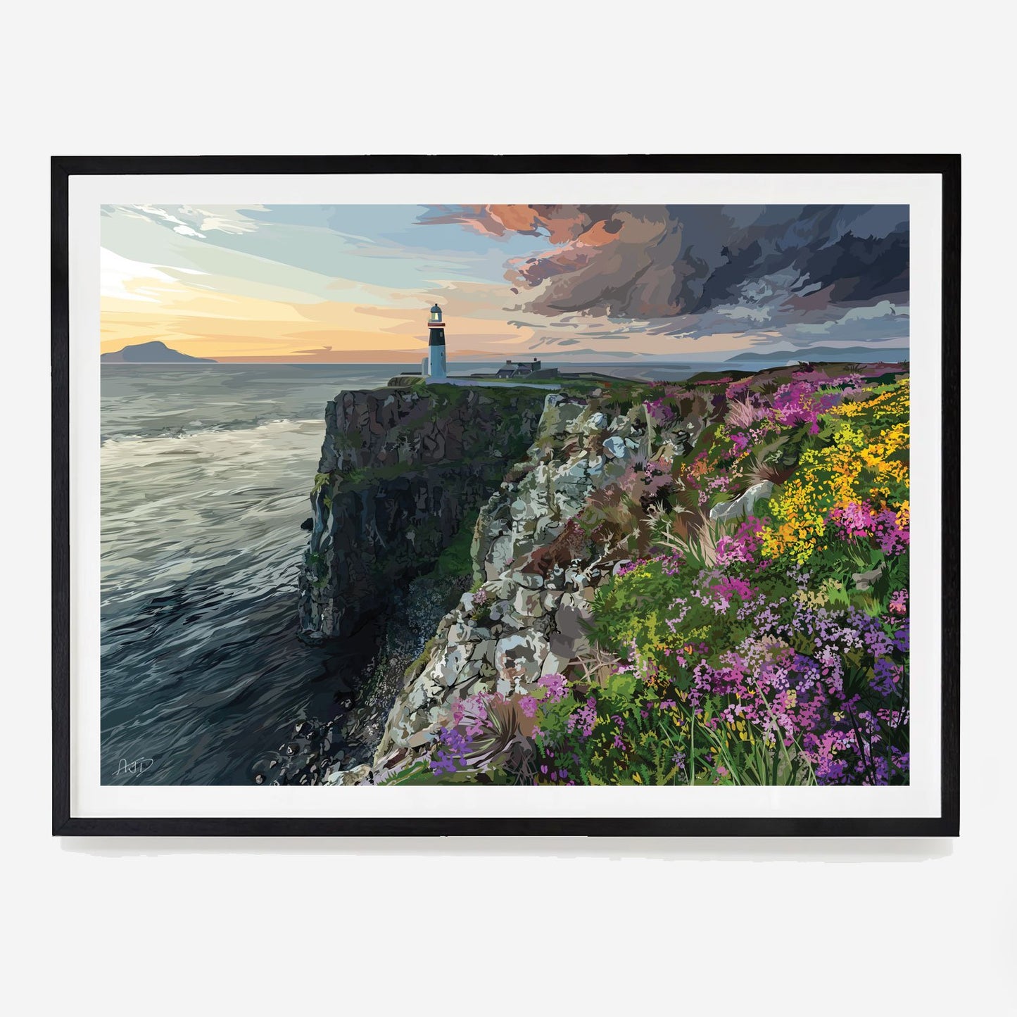 Amber Jordan Design | Rathlin Island East Lighthouse | A3