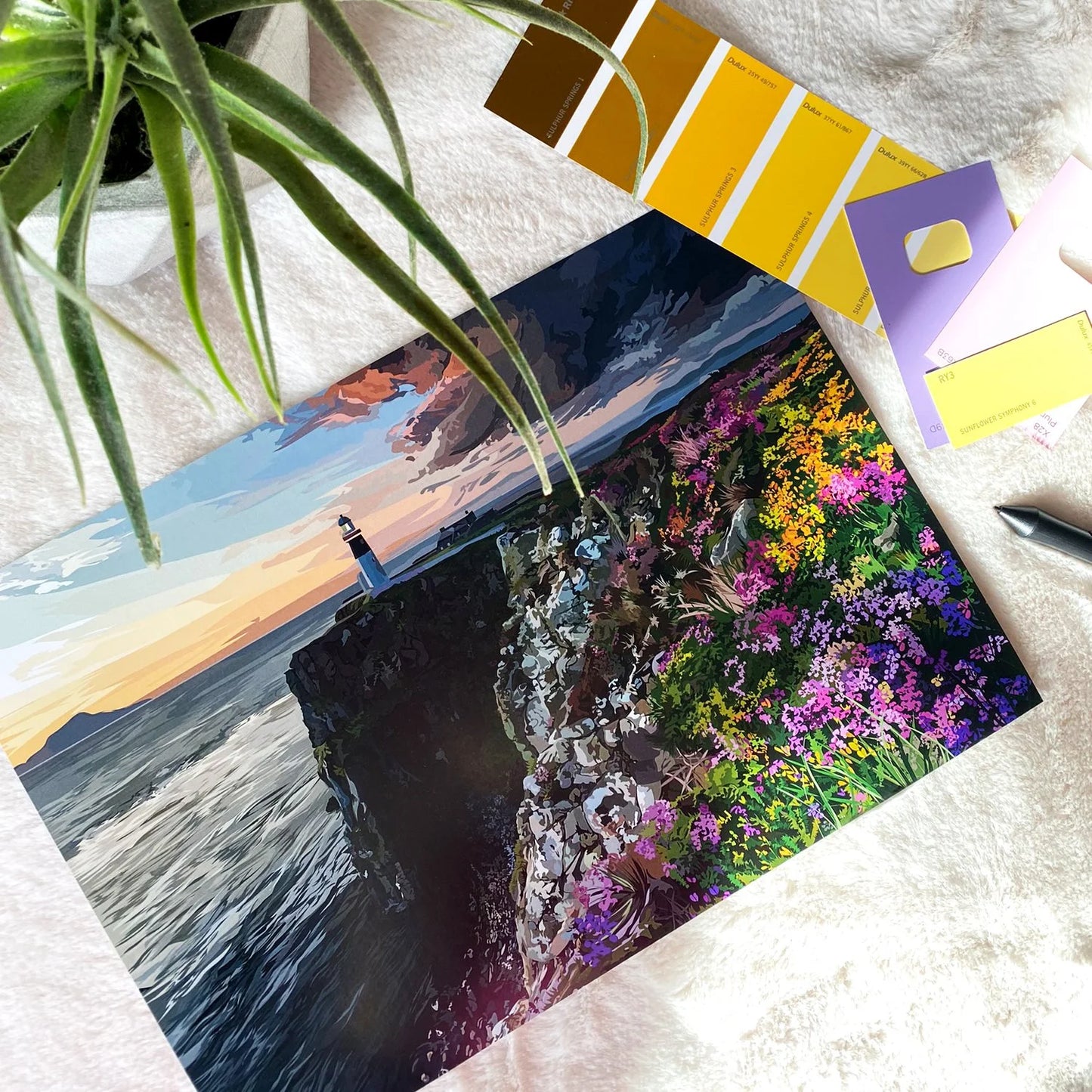 Amber Jordan Design | Rathlin Island East Lighthouse | A3