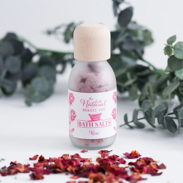 The Natural Beauty Pot | Rose Bath Salts | 90g