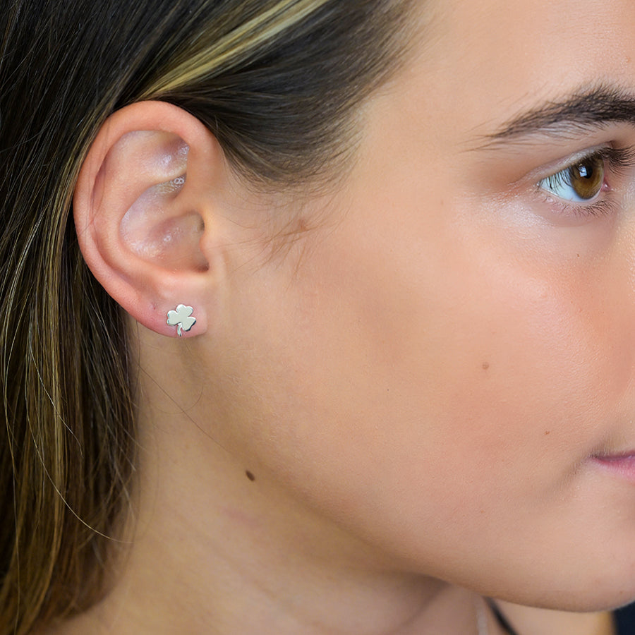 Shamrock | Sterling Silver Earrings