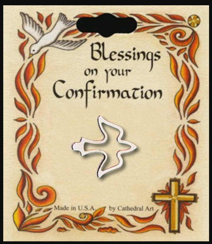 Confirmation Brooch | Dove | Nickel