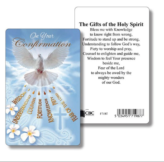 Prayer Card | Confirmation Symbolic