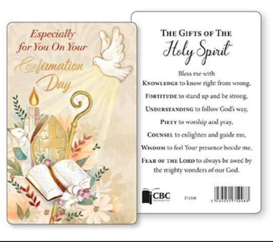 Prayer Card | Confirmation Symbolic