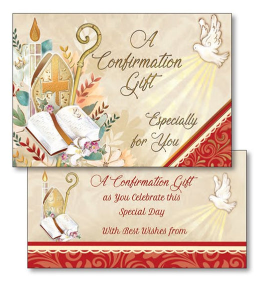 Confirmation Gift Wallet Card | Symbolic