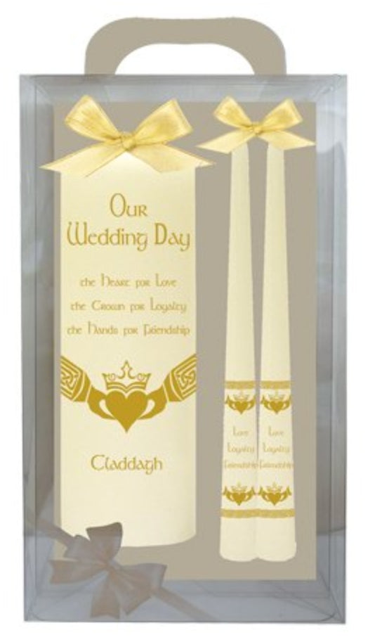 Wedding Candle Set | 8inch Gift Boxed Ivory