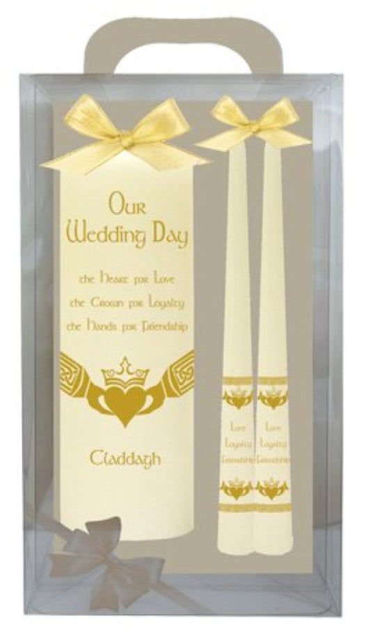 Wedding Candle Set | 8inch Gift Boxed Ivory