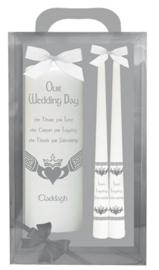 Wedding Candle Set | 8inch Gift Boxed | White