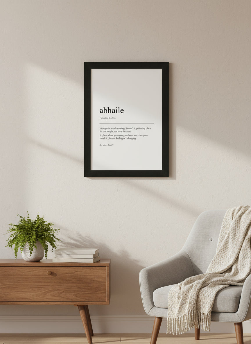 Framed Irish Sayings | Abhaile