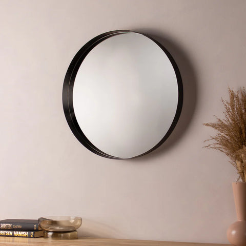 Yard | Circular Wall Mirror | Black