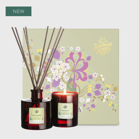 CANDLE & DIFFUSER GIFT SET | LAVENDER, ROSEMARY, THYME & MINT