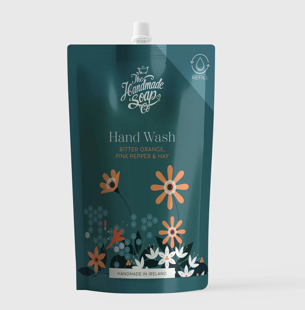 The Handmade Soap Company | Hand Wash Refill | Bitter Orange, Pink Pepper & Hay