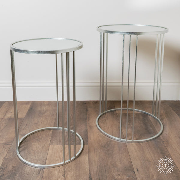 Freya S/2 Accent Tables Silver