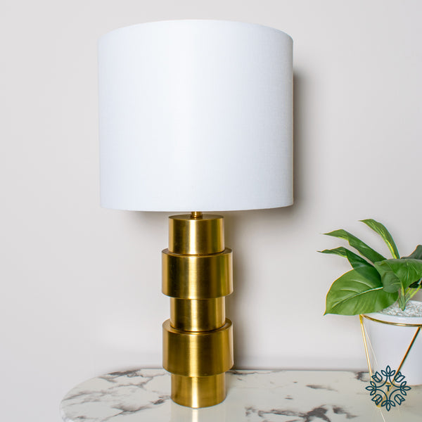 Jean Cylinder Table Lamp | Gold