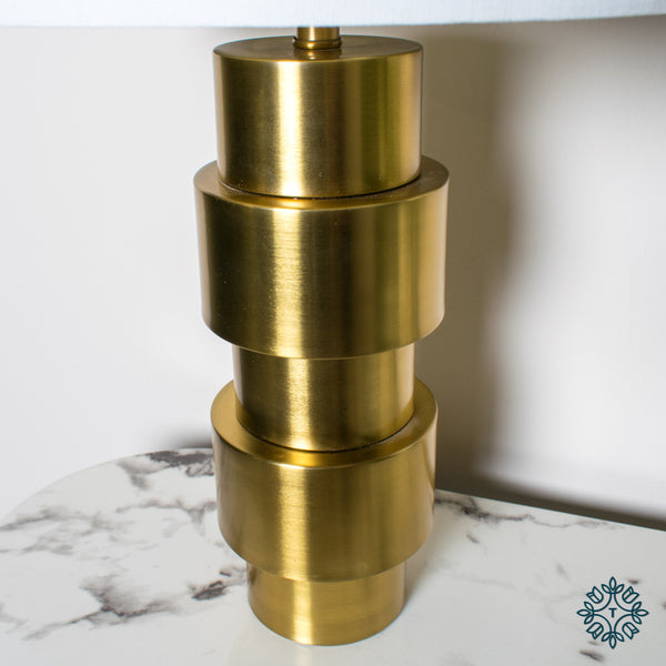 Jean Cylinder Table Lamp | Gold