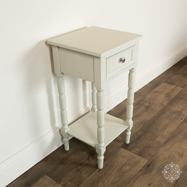 Lincoln | One Drawer Side Table | Subtle grey