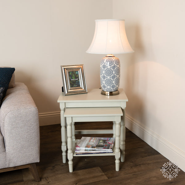 Lincoln | Set of 2 Nesting Tables | Subtle Grey