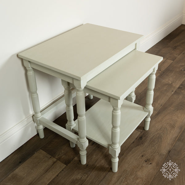 Lincoln | Set of 2 Nesting Tables | Subtle Grey