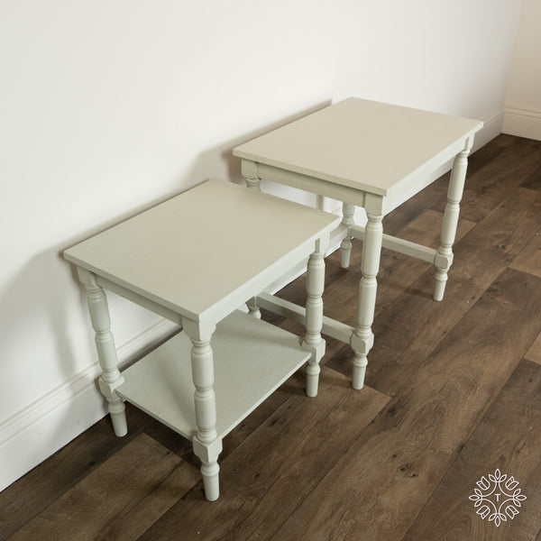 Lincoln | Set of 2 Nesting Tables | Subtle Grey